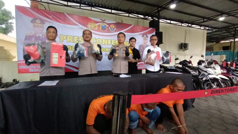 Ungkap Kasus Curanmor, Polres Mojokerto Kota Amankan 10 Unit Sepeda Motor