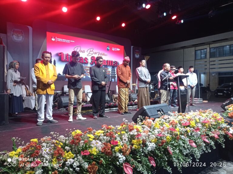 Gelaran Pilkada 2024, KPU Kabupaten Kediri Menyongsong dengan Doa Bersama Lintas Agama