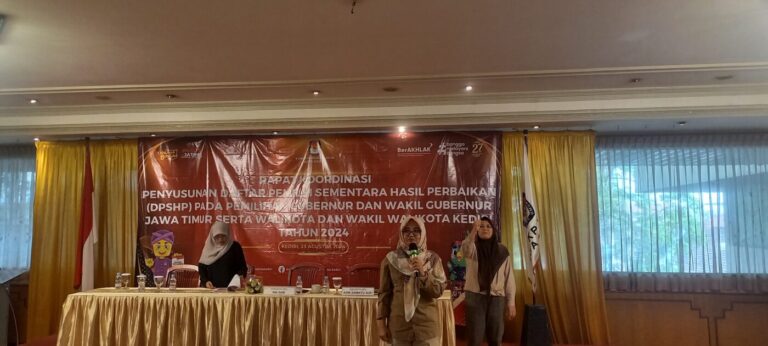 KPU Kota Kediri Gelar Rakor Daftar Pemilih Sementara Hasil Perbaikan (DPSHP) untuk Pilkada Serentak 2024