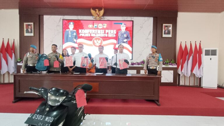 Dua Pelaku Bobol Dealer Motor di Mojokerto Ditangkap Polisi