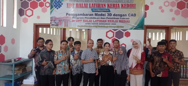 Cetak Drafter Handal BLK Kediri Gelar Pelatihan Penggambaran Model 3D dengan CAD