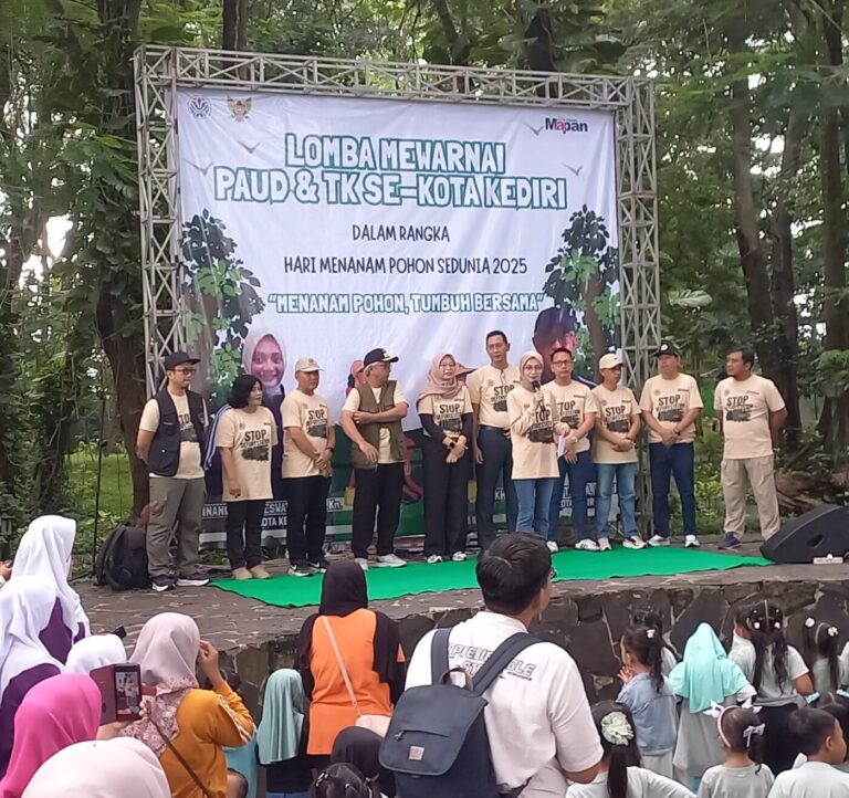 Tumbuhkan Cinta Lingkungan DLHKP Kota Kediri Gelar Lomba Mewarnai Sambut Hari Menanam Pohon Sedunia 2025