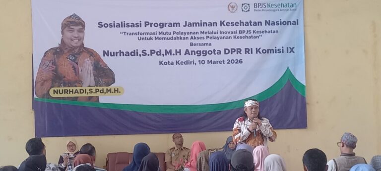 Nurhadi, S.Pd.,M.H. Anggota DPR RI Komisi IX, Sosialisasikan Program JKN, Bertajuk Transformasi Mutu Pelayanan Melalui Inovasi BPJS Kesehatan Memudahkan Akses Pelayanan Kesehatan