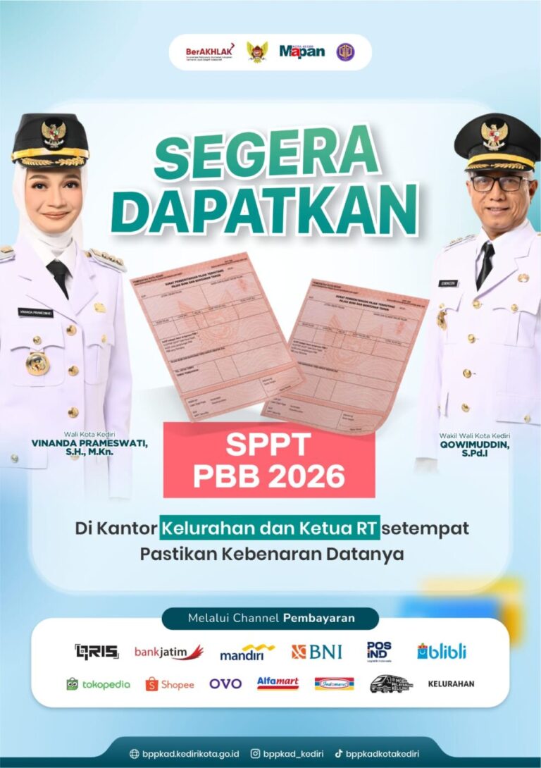 BPPKAD Kota Kediri Sosialisasikan Pembayaran SPPT PBB 2026 Secara Digital
